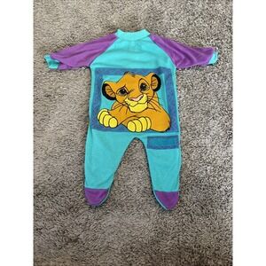 Vintage Disney The‎ Lion King Print Romper 1990's Baby 3-6 Months